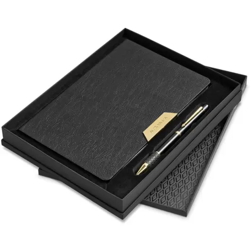 Alex Varga Onassis Notebook Gold Open Box